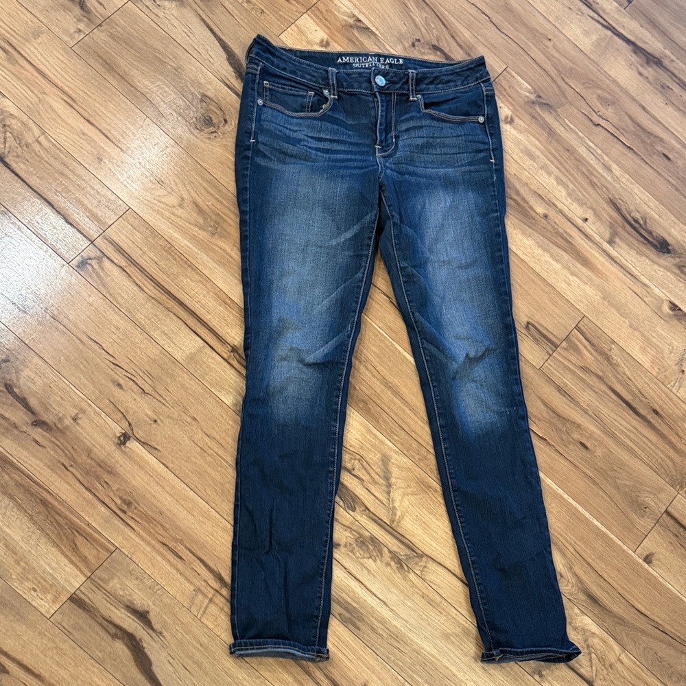 American Eagle Outfitters Women's Indigo Skinny Jeans 10 long